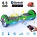 UL Certified 6.5 Inch Hoverboard With B luetooth Green And Led Lights Self Balancing Electric Scooter LED Electric Hoverboard With Remote Controll US Plug   570752710